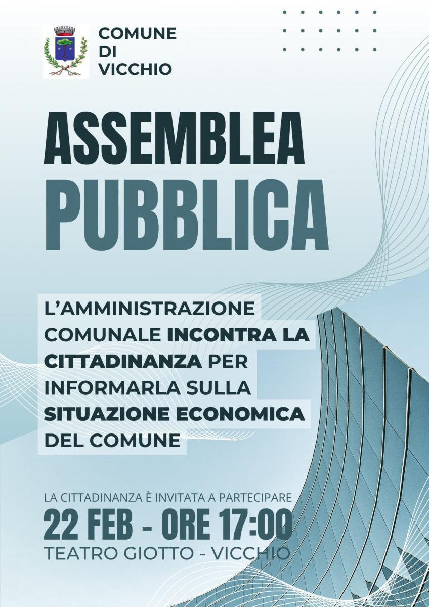 Assemblea pubblica sulla situazione finanziaria il 22 febbraio alle ore 17 al Teatro Giotto